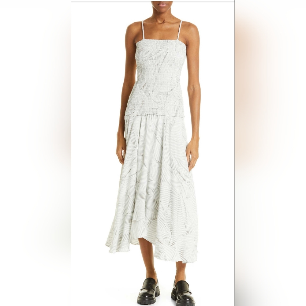 NWT Proenza Schouler White Label Smocked midi dress - size 6